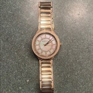 Michael Kors Gold Jewelry Watch with Crystal Embellishments